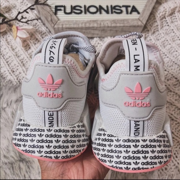 ‼️sold‼️🍭 Adidas NMD R1 White/Pink Spc. 5.5Y/7W - Picture 7 of 9